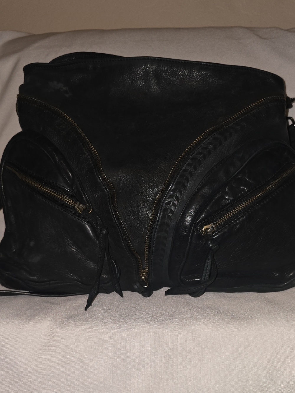 C.Z. Falconer Italian Leather Hobo Bag.